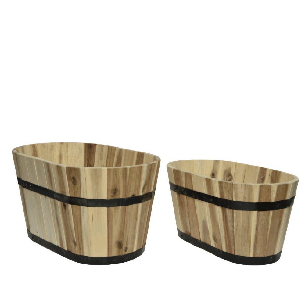 SET 2 CESTI ACACIA OVALI 54X28